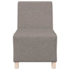 modulær sofa uden armlæn taupe 55 cm stof