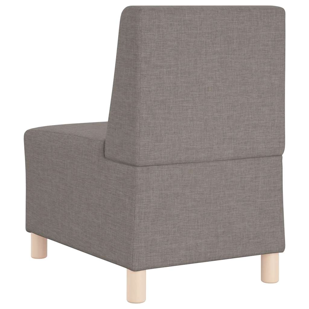 modulær sofa uden armlæn taupe 55 cm stof
