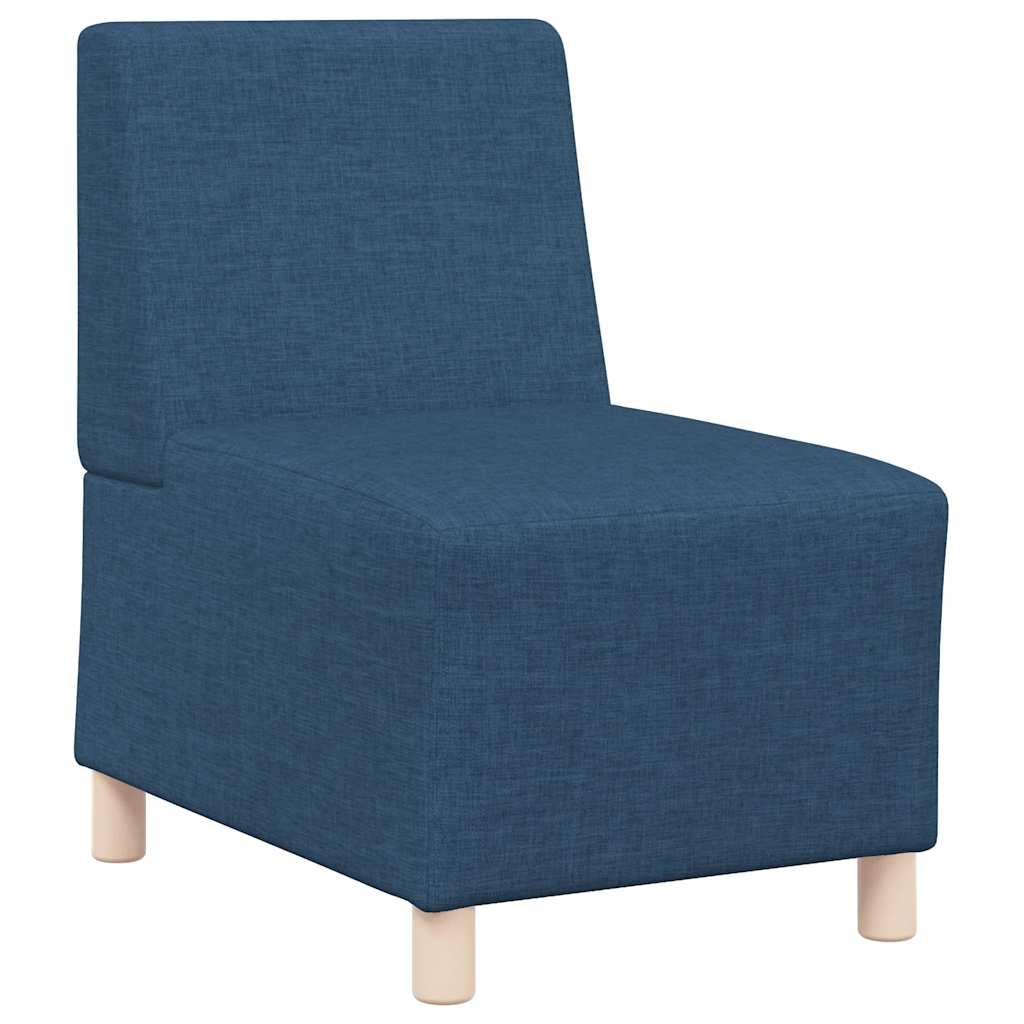 modulær sofa uden armlæn blå 55 cm stof