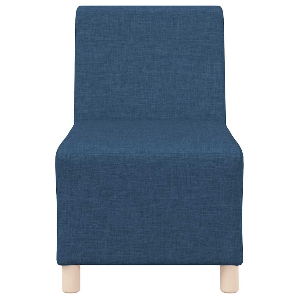 modulær sofa uden armlæn blå 55 cm stof
