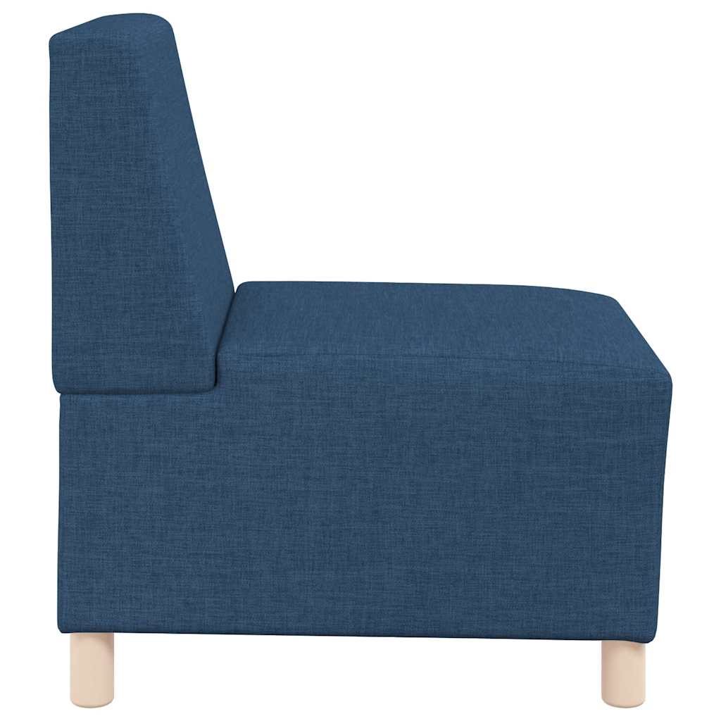 modulær sofa uden armlæn blå 55 cm stof