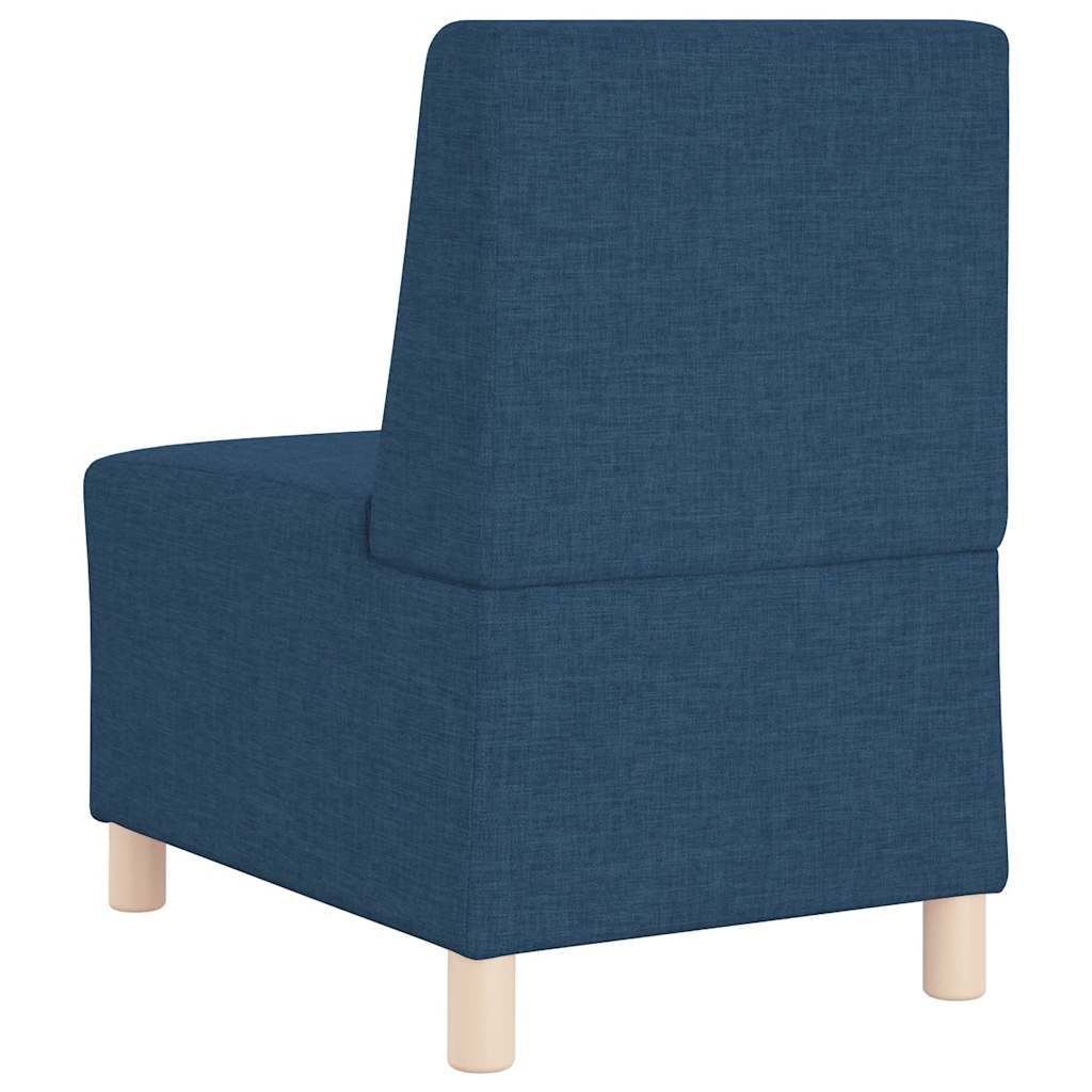 modulær sofa uden armlæn blå 55 cm stof