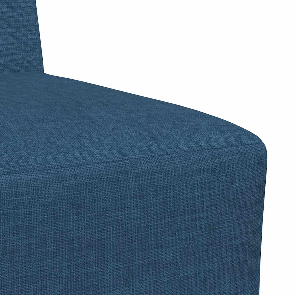 modulær sofa uden armlæn blå 55 cm stof