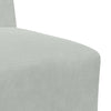 modulær sofa uden armlæn lysegrå 55 cm fløjl