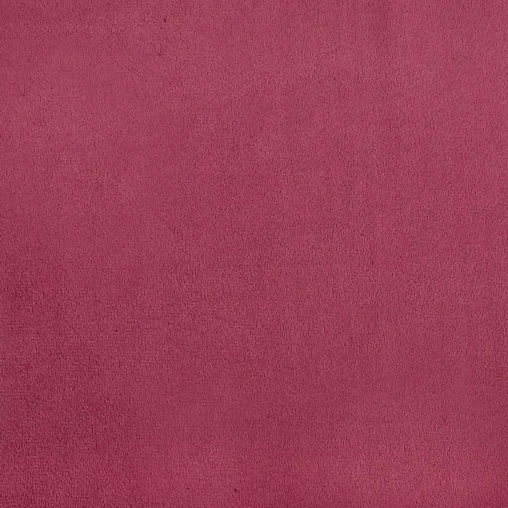 modulær sofa uden armlæn vinrød 55 cm fløjl