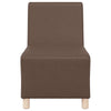 modulær sofa uden armlæn brun 55 cm kunstlæder