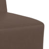 modulær sofa uden armlæn brun 55 cm kunstlæder