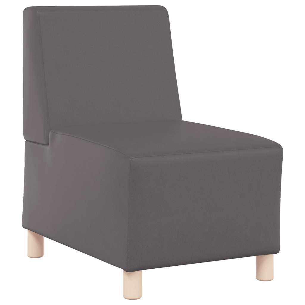 sofastol uden armlæn 55 cm kunstlæder grå