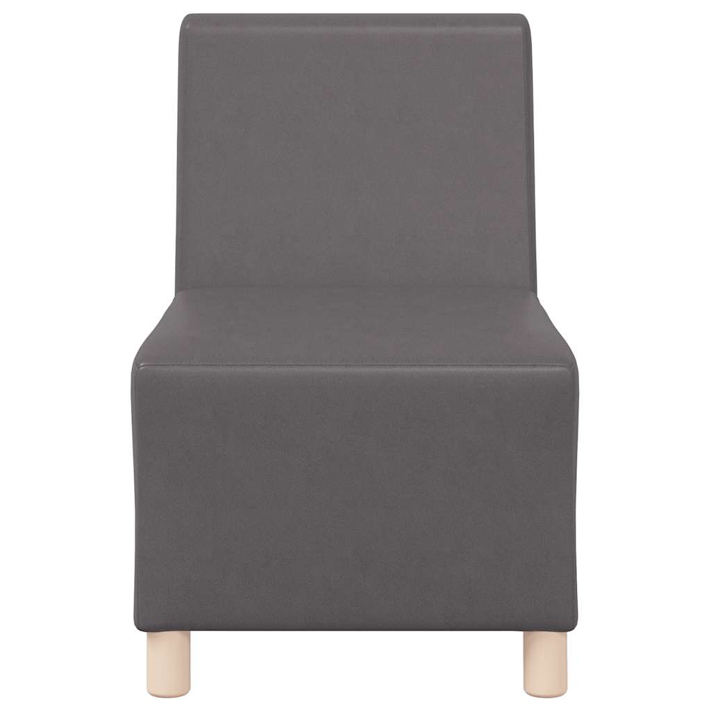 sofastol uden armlæn 55 cm kunstlæder grå