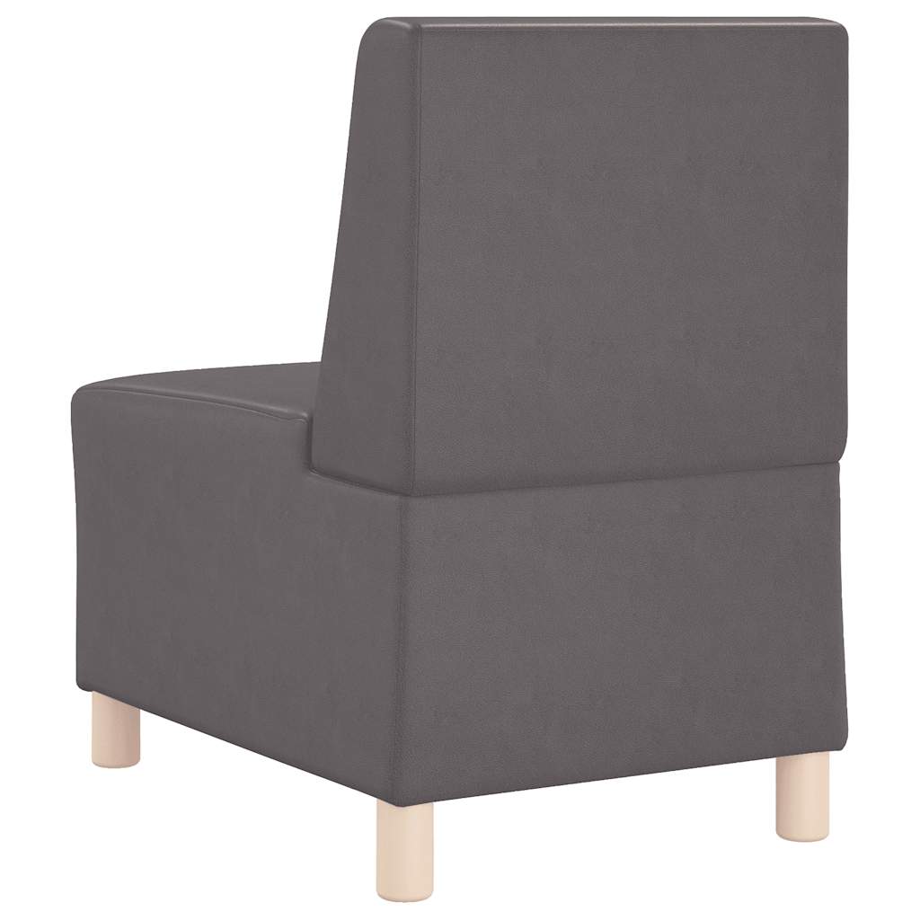 sofastol uden armlæn 55 cm kunstlæder grå