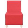 sofastol uden armlæn 55 cm kunstlæder rød
