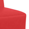 sofastol uden armlæn 55 cm kunstlæder rød