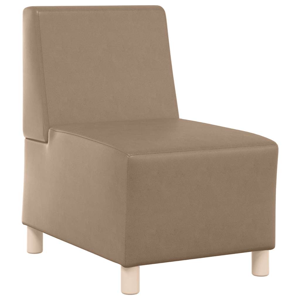 sofastol uden armlæn 55 cm kunstlæder Cappuccino
