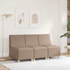 sofastol uden armlæn 55 cm kunstlæder Cappuccino