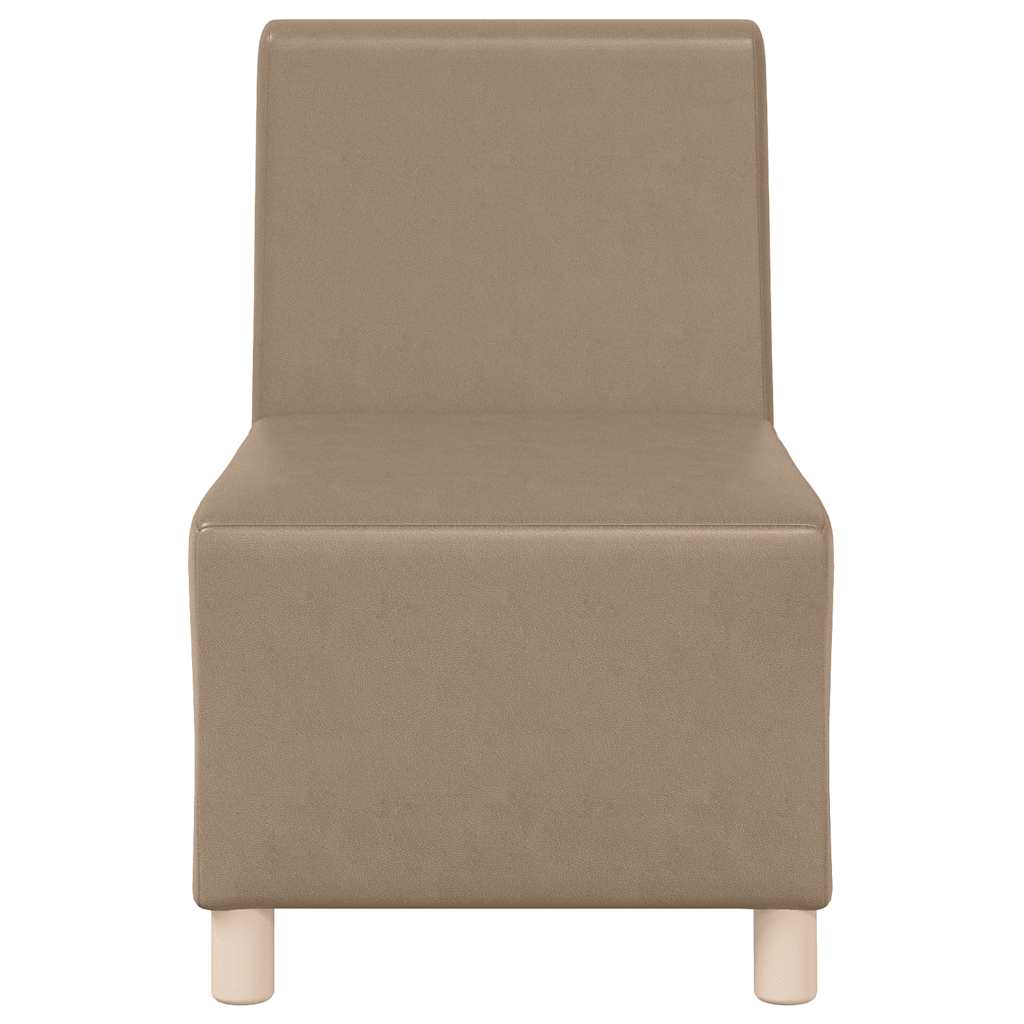 sofastol uden armlæn 55 cm kunstlæder Cappuccino