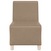 sofastol uden armlæn 55 cm kunstlæder Cappuccino