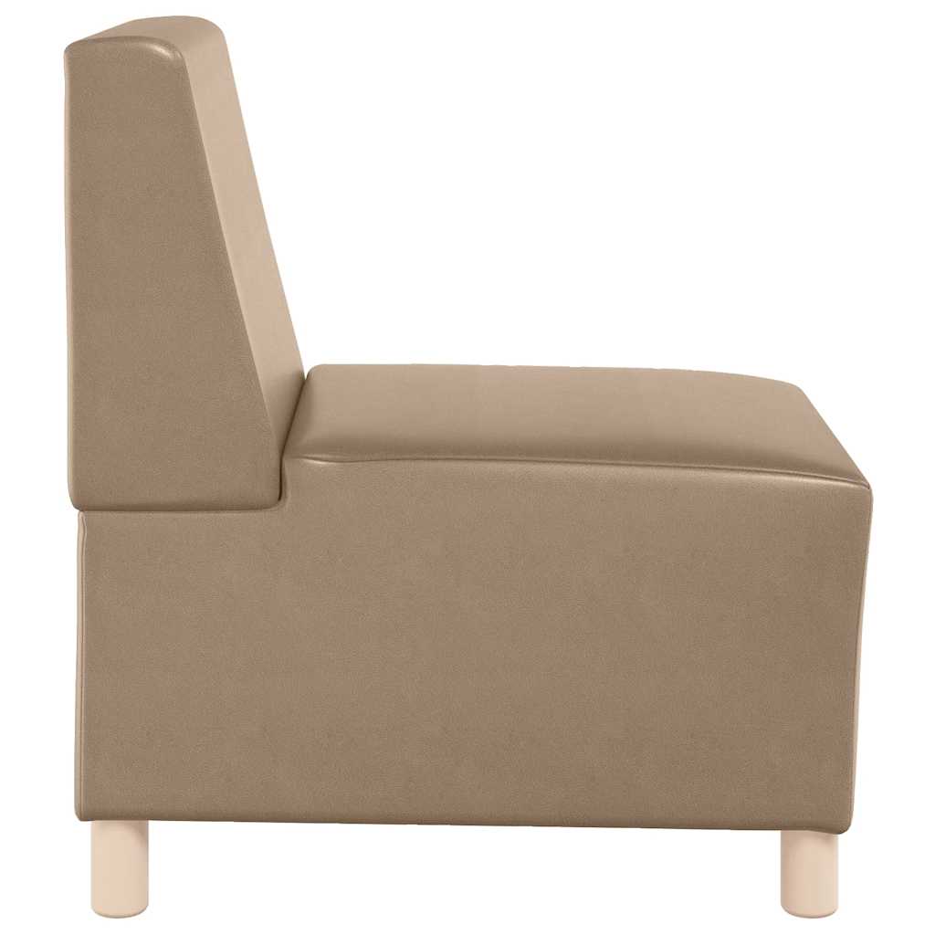 sofastol uden armlæn 55 cm kunstlæder Cappuccino