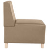 sofastol uden armlæn 55 cm kunstlæder Cappuccino