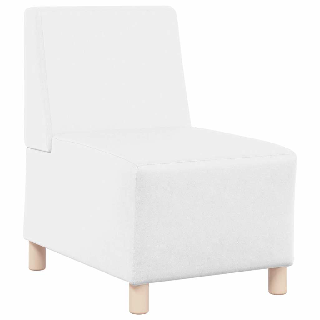 sofastol uden armlæn 55 cm kunstlæder hvid