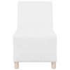 sofastol uden armlæn 55 cm kunstlæder hvid