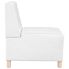sofastol uden armlæn 55 cm kunstlæder hvid