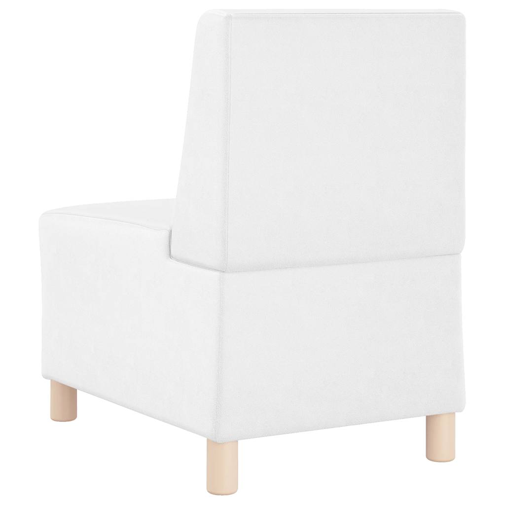 sofastol uden armlæn 55 cm kunstlæder hvid