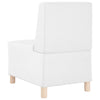 sofastol uden armlæn 55 cm kunstlæder hvid