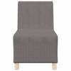 sofastol uden armlæn 55 cm fløjlsstof lysegrå