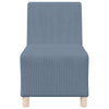 sofastol uden armlæn 55 cm fløjlsstof blå