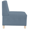 sofastol uden armlæn 55 cm fløjlsstof blå