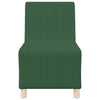sofastol uden armlæn 55 cm fløjlsstof junglegrøn