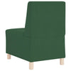sofastol uden armlæn 55 cm fløjlsstof junglegrøn