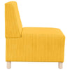 sofastol uden armlæn 55 cm stof lysegul