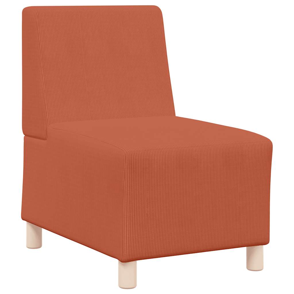 sofastol uden armlæn 55 cm fløjlsstof blå