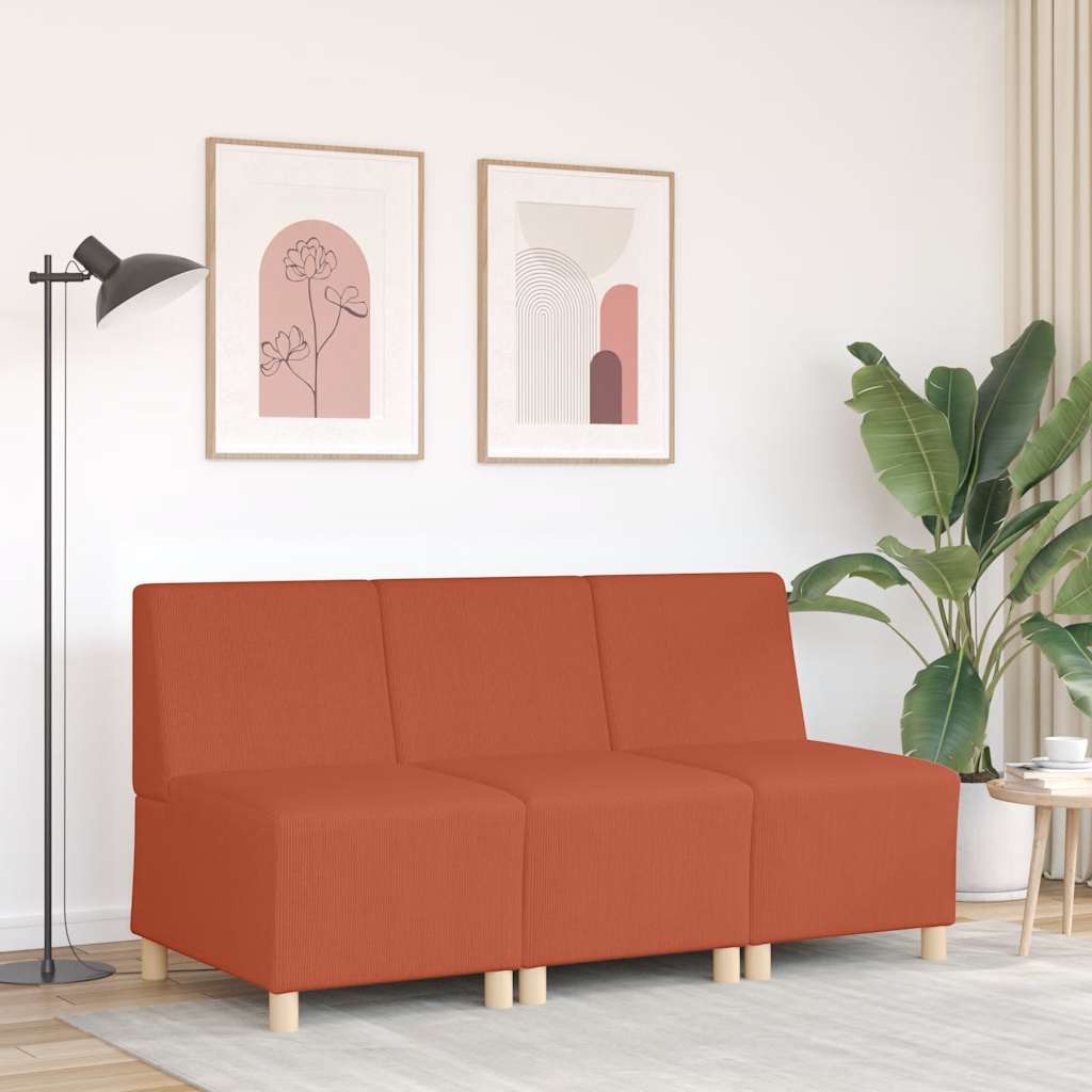 sofastol uden armlæn 55 cm fløjlsstof blå