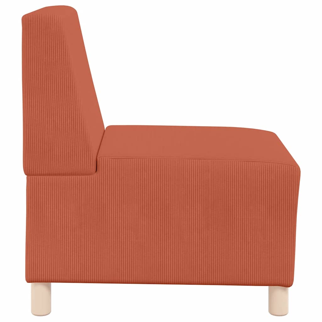 sofastol uden armlæn 55 cm fløjlsstof blå