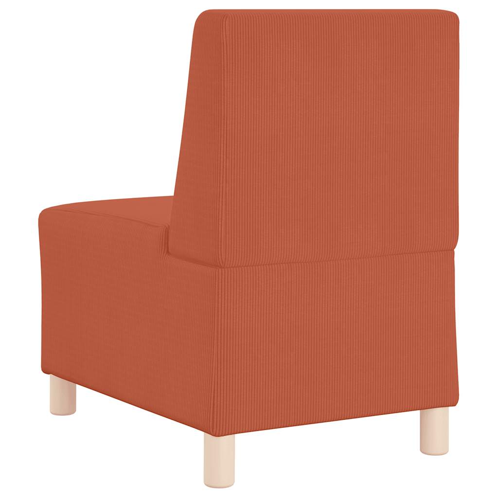 sofastol uden armlæn 55 cm fløjlsstof blå