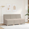 modulær sofa uden armlæn lysegrå 55 cm krøllet uldlignende stof