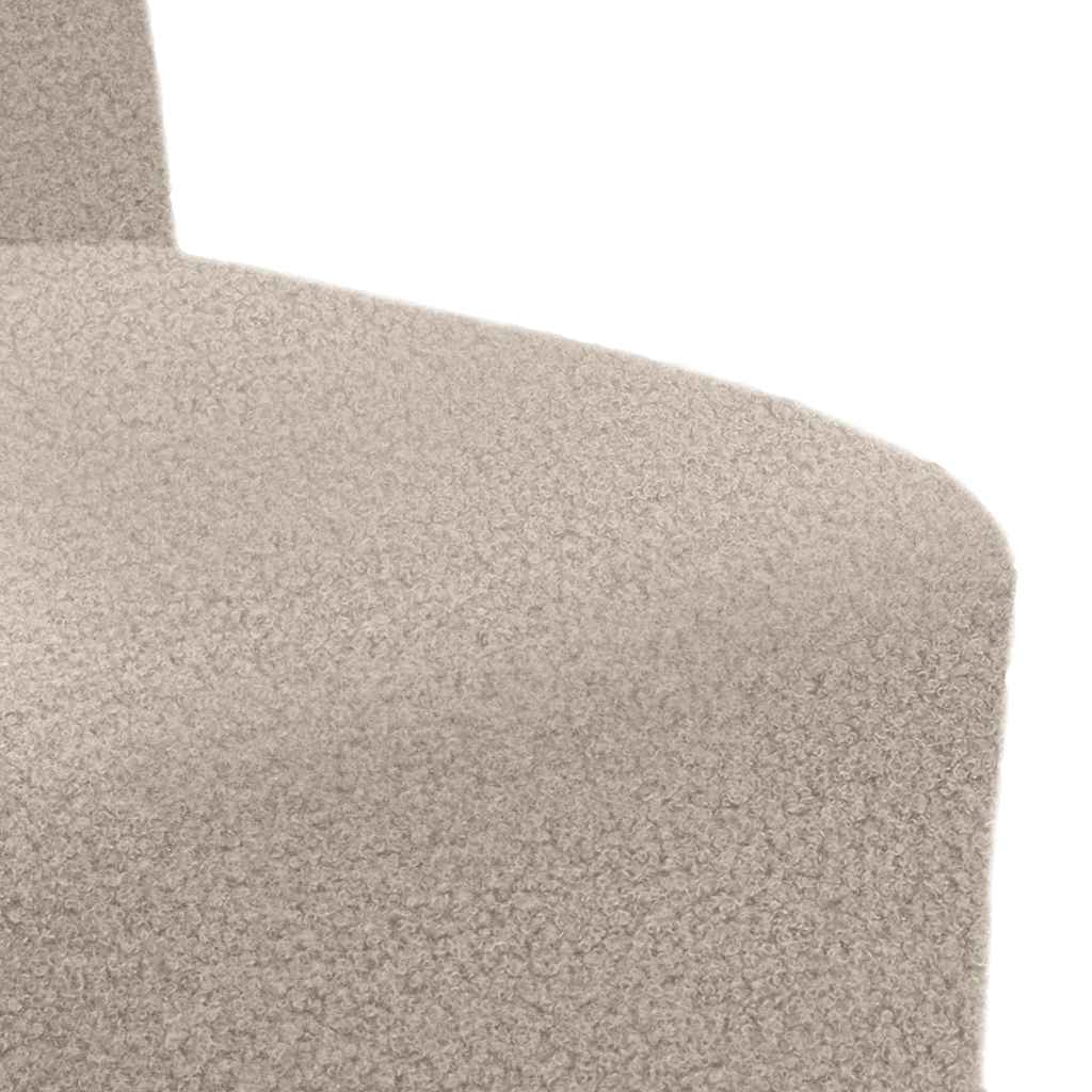 modulær sofa uden armlæn lysegrå 55 cm krøllet uldlignende stof
