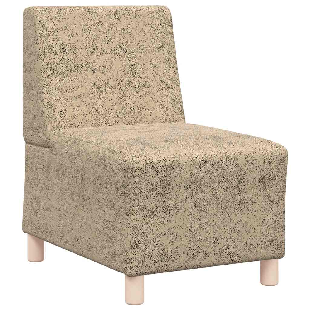 sofastol uden armlæn 55 cm imiteret ruskind lysegrå