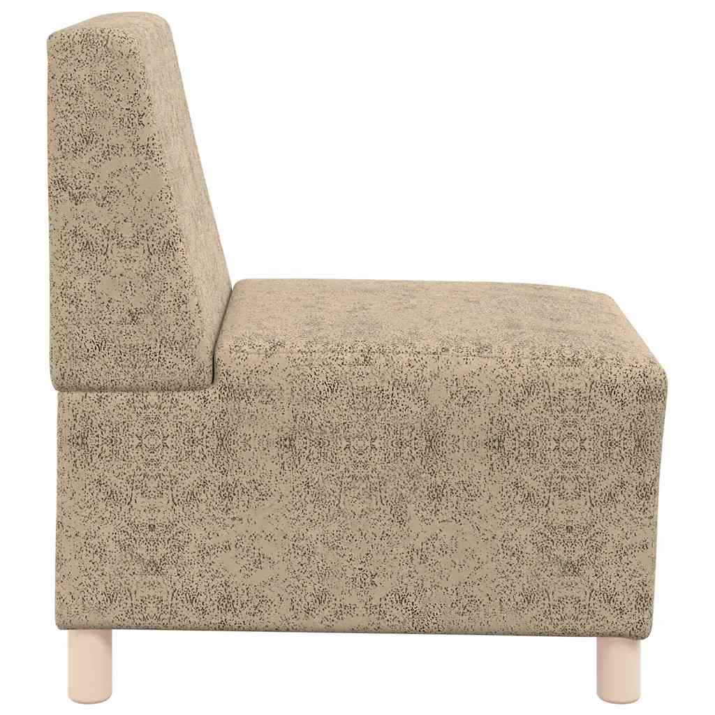 sofastol uden armlæn 55 cm imiteret ruskind lysegrå
