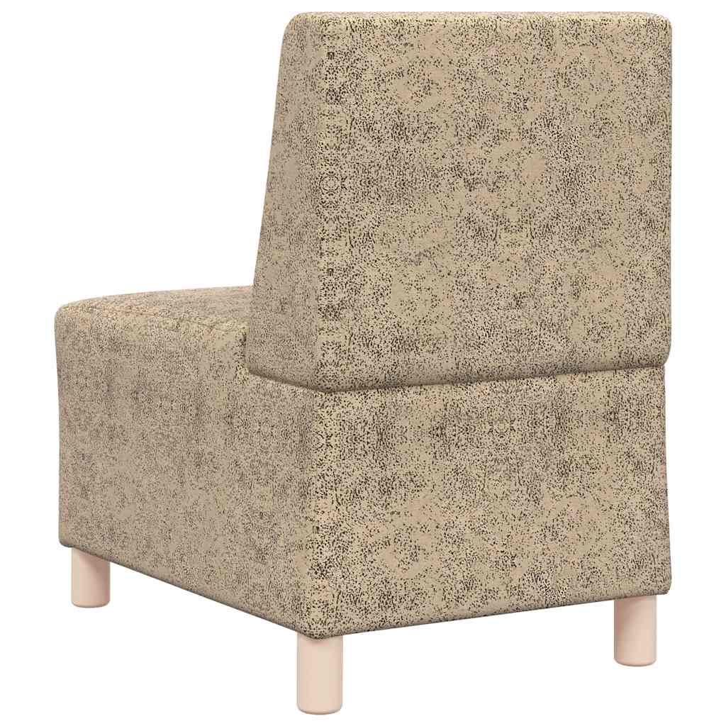 sofastol uden armlæn 55 cm imiteret ruskind lysegrå
