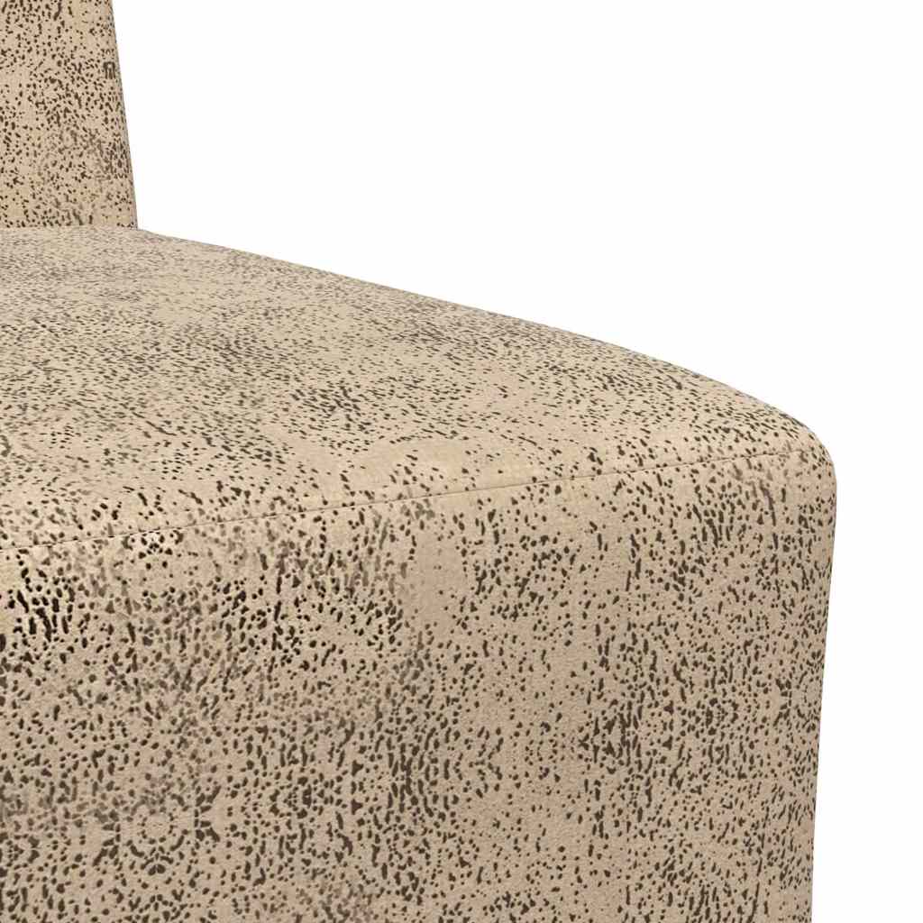 sofastol uden armlæn 55 cm imiteret ruskind lysegrå