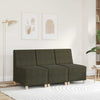sofastol uden armlæn 55 cm imiteret ruskind armygrøn