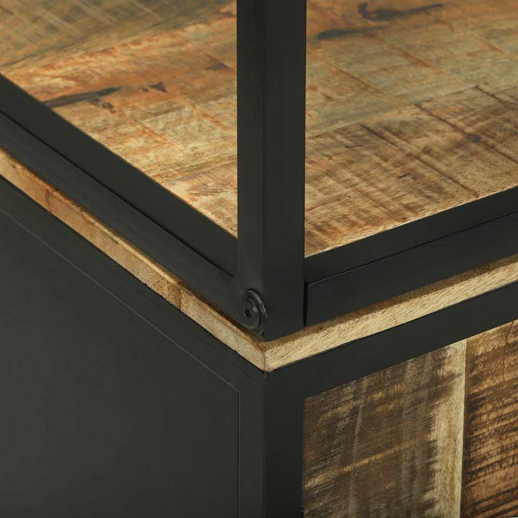 Highboard Brun 70 x 35 x 180 cm Massivt mangotræ