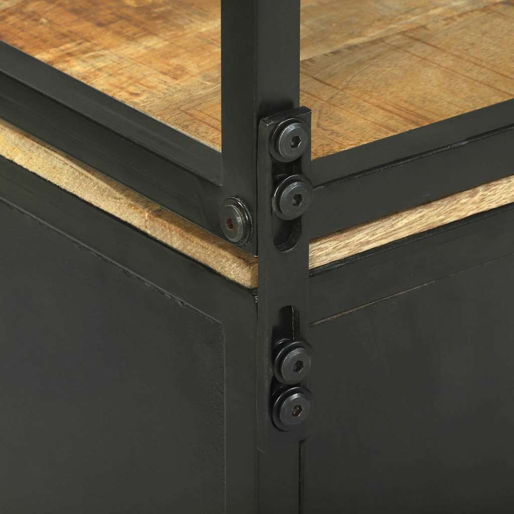 Highboard Brun 70 x 35 x 180 cm Massivt mangotræ