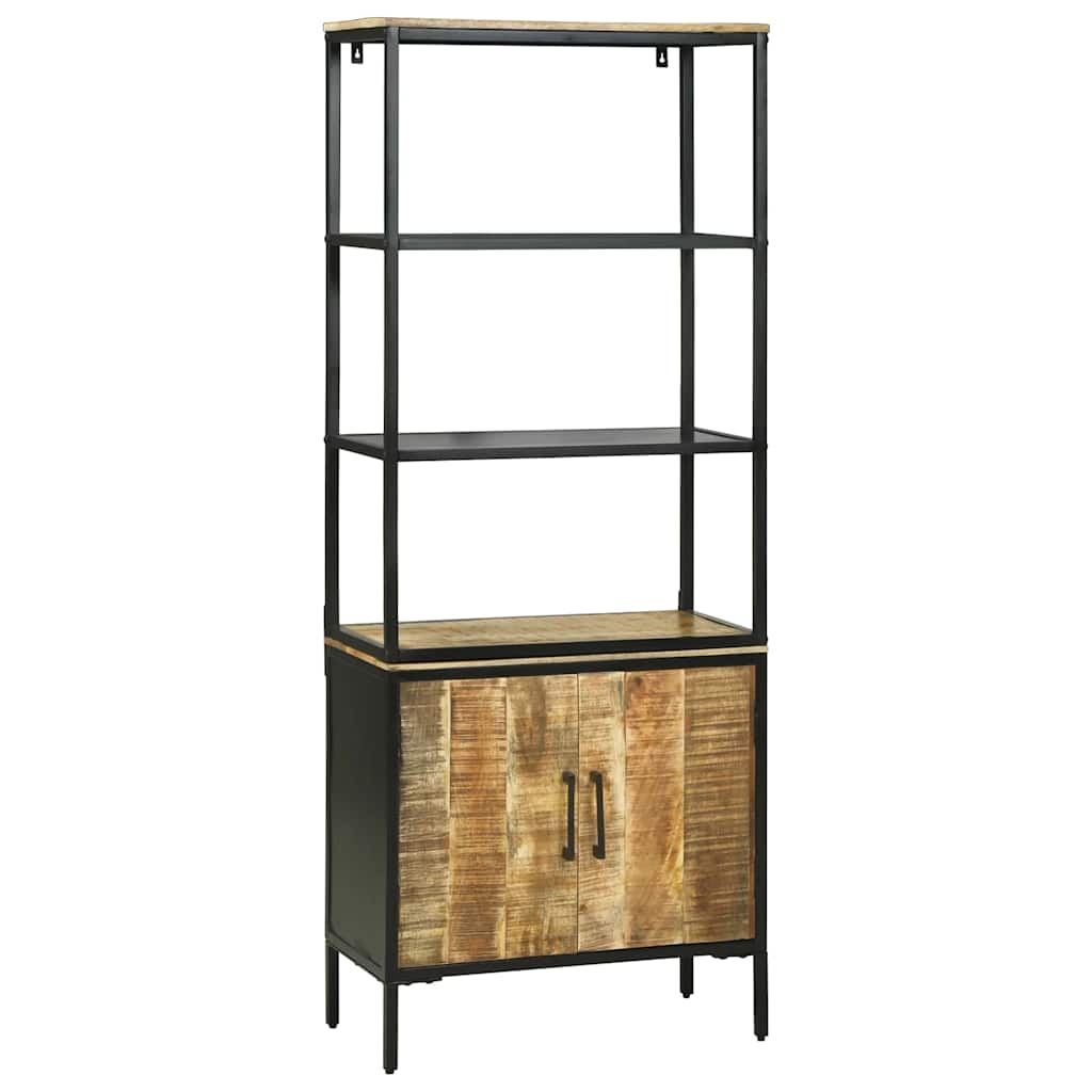 Highboard Brun 70 x 35 x 180 cm Massivt mangotræ