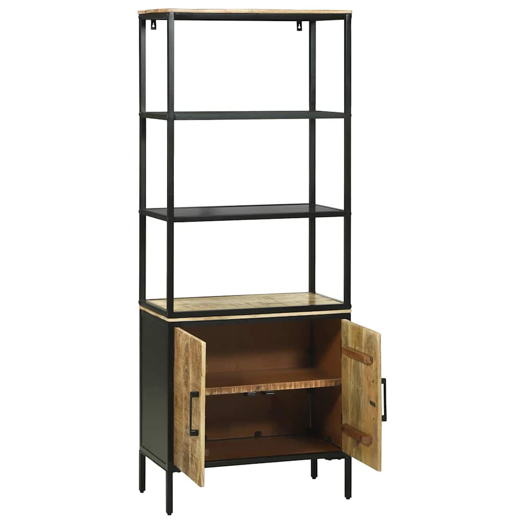 Highboard Brun 70 x 35 x 180 cm Massivt mangotræ