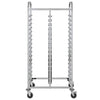 bakkevogn med 32 GN beholdere 75x55x162,5 cm rustfrit stål