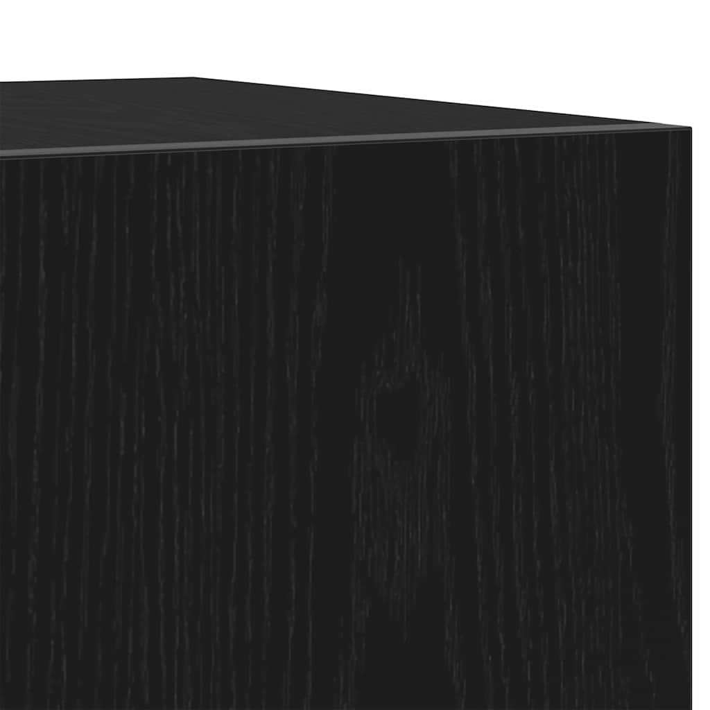 TV-skab Sort 160 x 35 x 40 cm Konstrueret træ